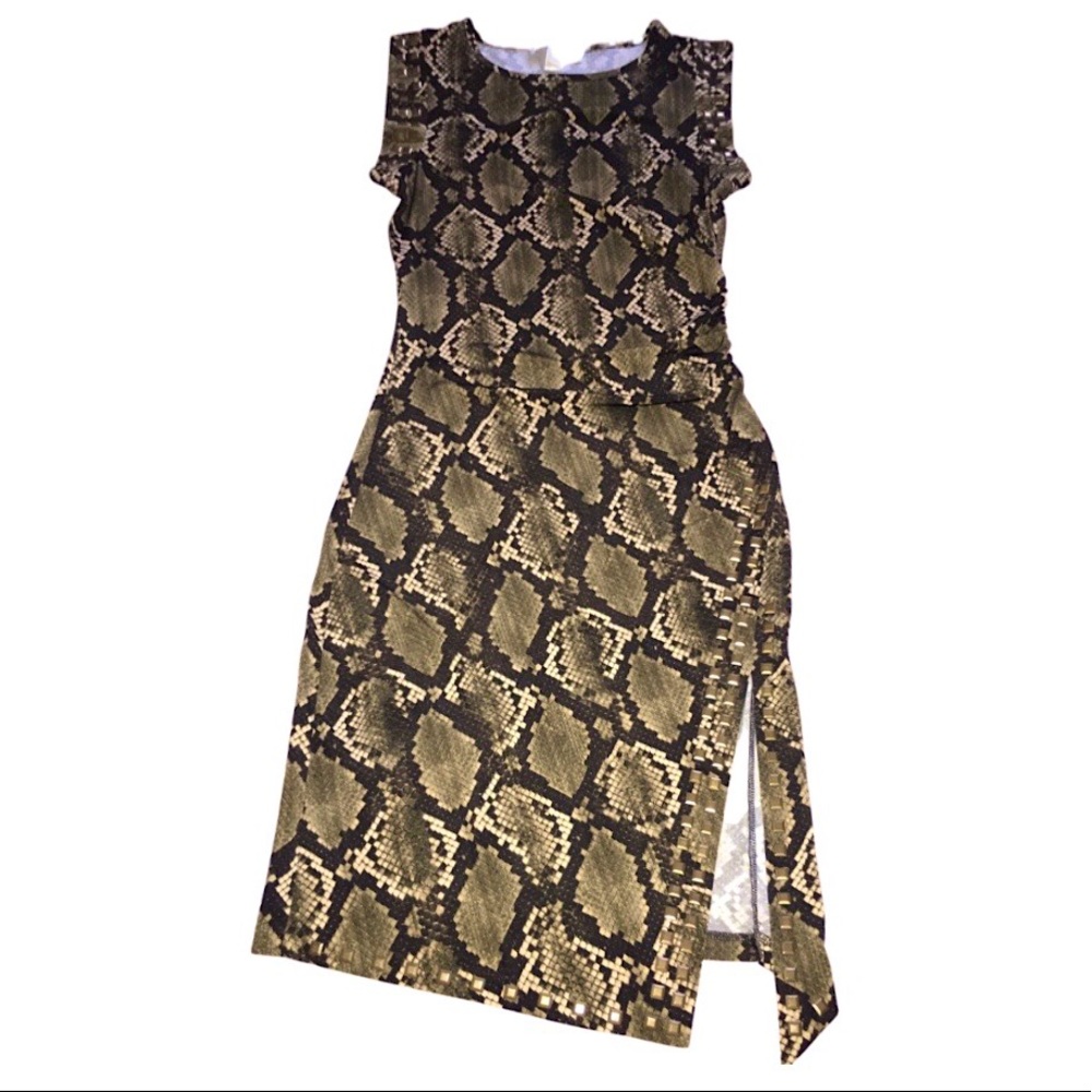 Michael Kors Python-Print Dress